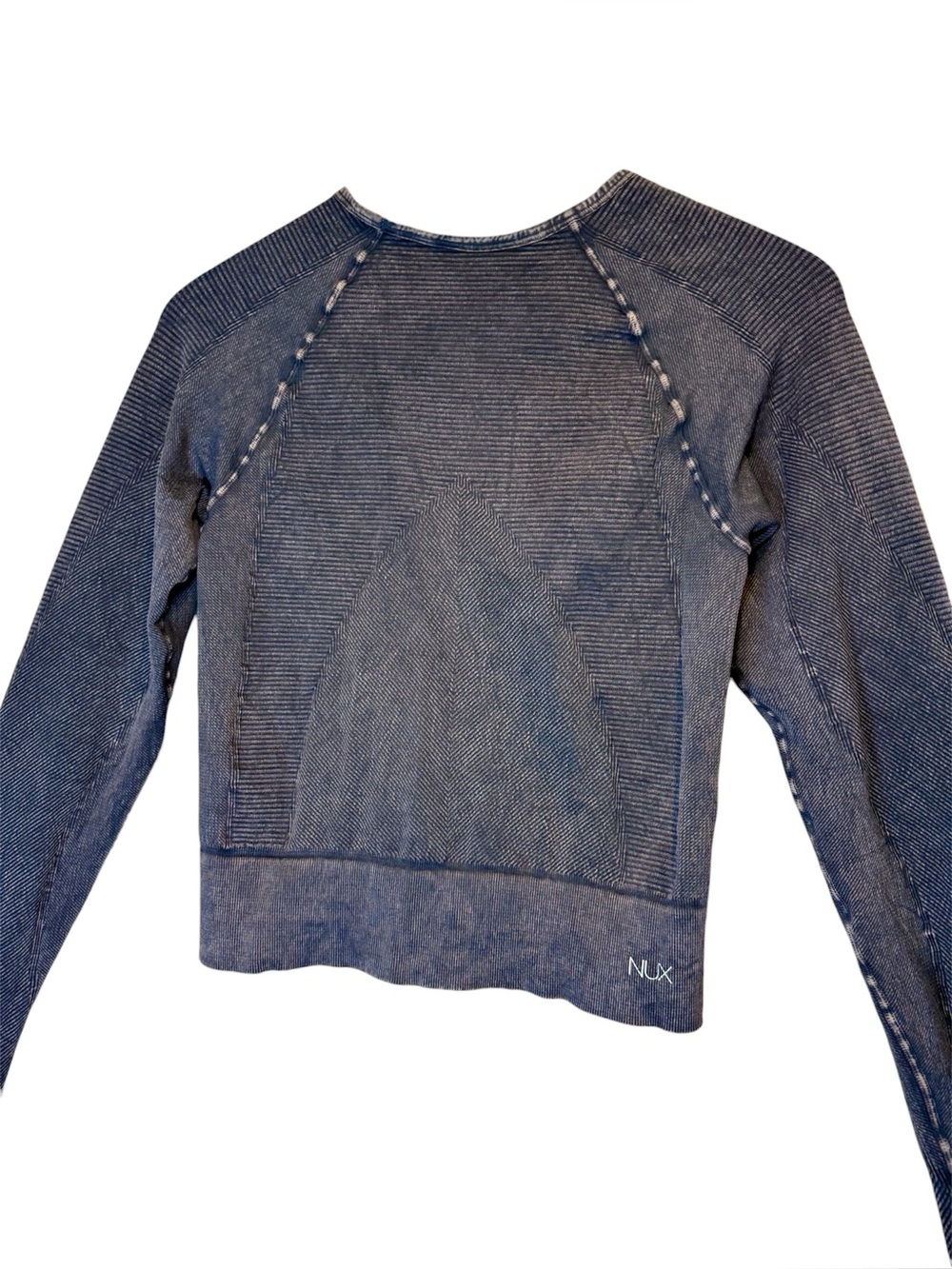 Nux Active Crop Top Size Large Mineral Wash Hand Dyed
